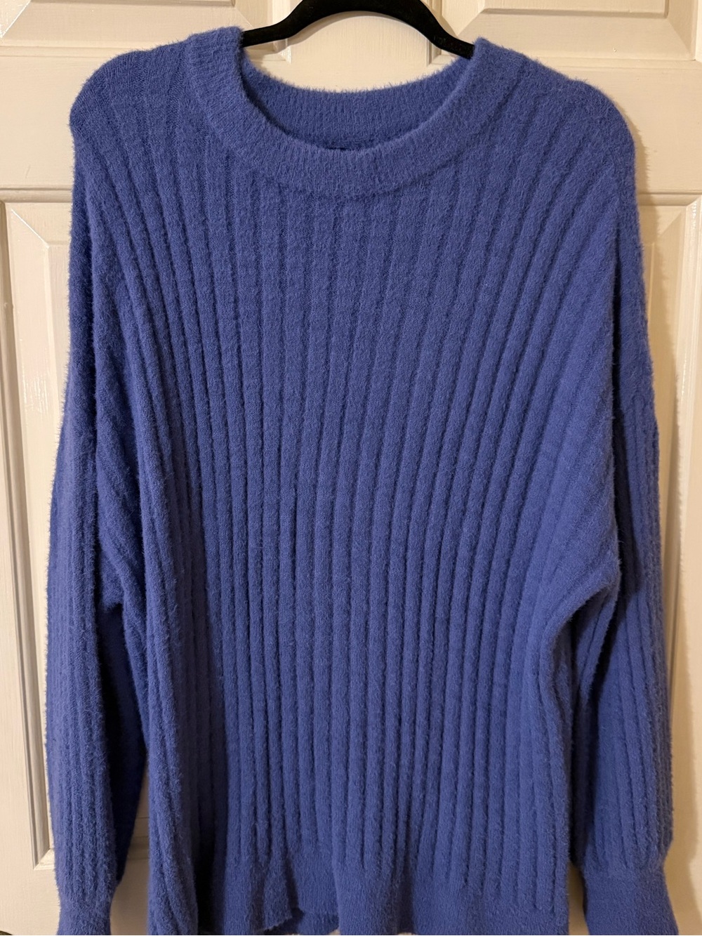 Aerie Soft Ribbed Blue Sweater